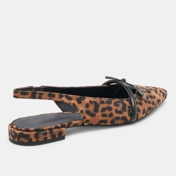 Stylish Riekhany Slingback Flats - Bow Tie Hoof Dressing Shoes