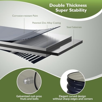 Winpull 4x2 Metal Raised Garden Bed Kit for Your Garden