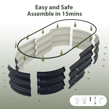 Winpull 4x2 Metal Raised Garden Bed Kit for Your Garden