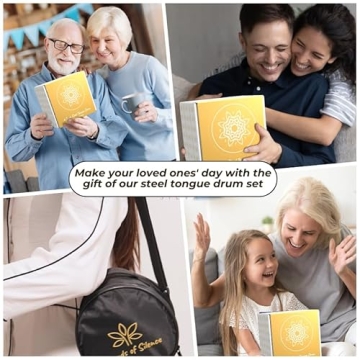 Steel Tongue Drum Calming Gifts - 6 Inch 8 Notes Steel Tongue Drums For Adults, Intuitive Scale For Beginners, Sound Healing Instruments (Drum And Songbook Blue)