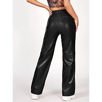 Stylish Faux Leather Pants for Modern Women - Chic Fit