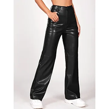 Stylish Faux Leather Pants for Modern Women - Chic Fit