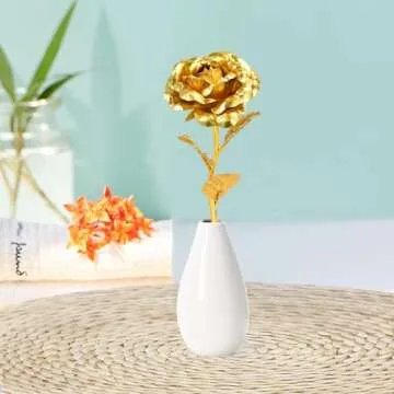 Valentines Day Gifts for Her, Valentines Day Gifts, for Mom Grandma, from Daughter Son, First Mothers Day for New Mom Personalized Mothers Day, Rose Flowe with Vase