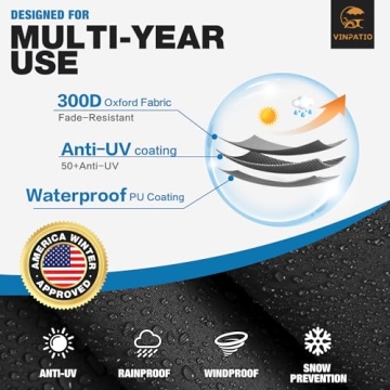 VINPATIO Waterproof Kayak Cover for Outdoor Use