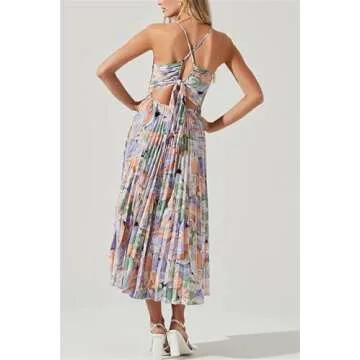 Recious Women's Sexy Purple Spaghetti Strap Clubwear Dress