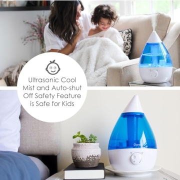 Crane Ultrasonic Cool Mist Humidifier for Home or Office