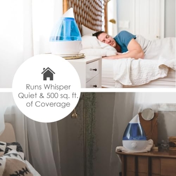 Crane Ultrasonic Cool Mist Humidifier for Home or Office