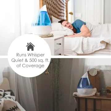 Crane Ultrasonic Cool Mist Humidifier for Home or Office