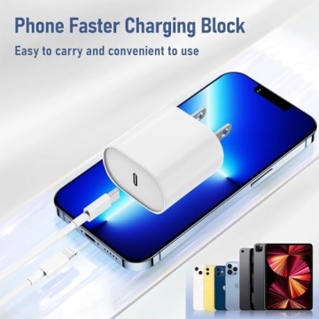 Essri Fast Charging iPhone Charger 20W with USB C Cables