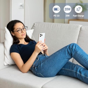 Essri Fast Charging iPhone Charger 20W with USB C Cables