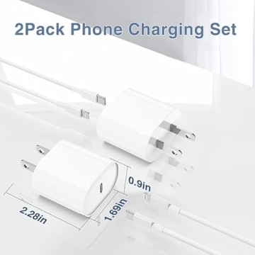 Essri Fast Charging iPhone Charger 20W with USB C Cables