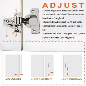 BESTEEL 24 Pack 1/2 inch Overlay Soft Close Cabinet Door Hinges for Kitchen Cabinet Hinges Hidden Hinge Stainless Steel Concealed Kitchen Cabinet Hinge Self Closing with Hinge Drilling Tool and Manual