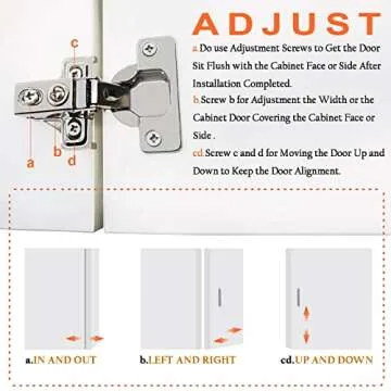 BESTEEL 24 Pack 1/2 inch Overlay Soft Close Cabinet Door Hinges for Kitchen Cabinet Hinges Hidden Hinge Stainless Steel Concealed Kitchen Cabinet Hinge Self Closing with Hinge Drilling Tool and Manual