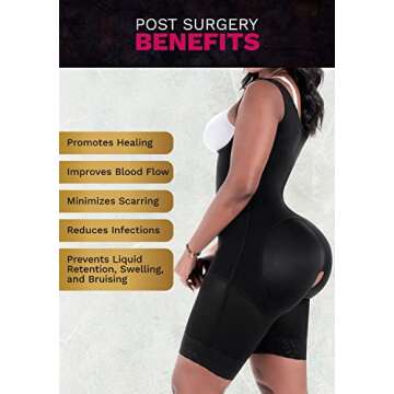 BLING SHAPERS 098BF Fajas Colombianas Guitar Shaped Women Wide Hips Shapewear