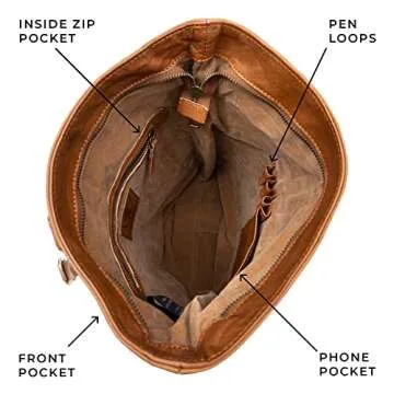 Stylish Vintage Leather Backpack Seattle for Women