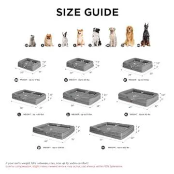 Bedsure Orthopedic Dog Bed for Extra Large Dogs - XL Washable Dog Sofa Beds Large, Supportive Foam Pet Couch Bed with Removable Washable Cover, Waterproof Lining and Nonskid Bottom, Grey