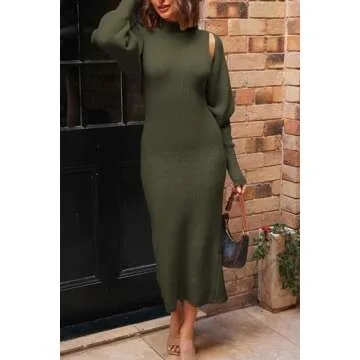 PRETTYGARDEN Stylish Maxi Sweater Dress with Cardigan