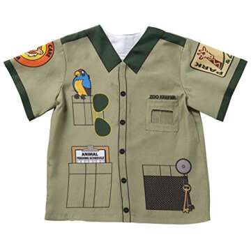 Aeromax My 1st Career Gear Zoo Keeper Top Green, One Size