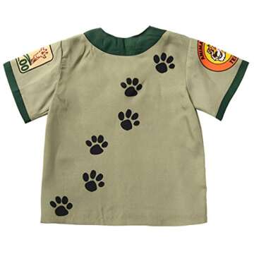 Aeromax My 1st Career Gear Zoo Keeper Top Green, One Size