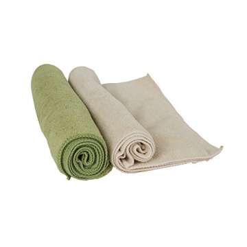 Bamboo Naturals Microfiber Cleaning Cloths 10 Pack - Ultra-Soft & Eco-Friendly