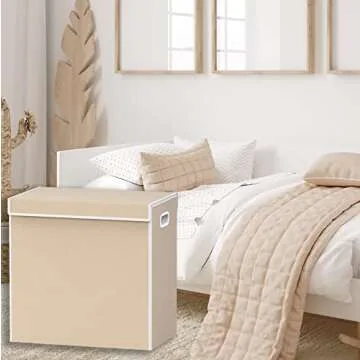 Simple Houseware Double Laundry Hamper with Lid