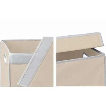 Simple Houseware Double Laundry Hamper with Lid