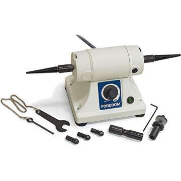Foredom Bench Lathe K.3340 Bench Motor KIT BL 1 POLISHNG Lathe with ATTACHMENTS (LZ 8.5 M Box)
