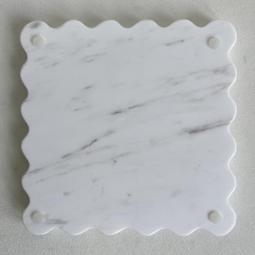 SAIDKOCC Vintage Natural Marble Tray Unique Handmade Style