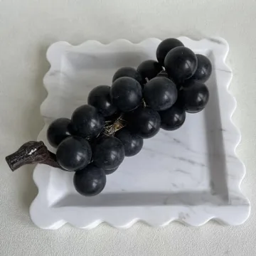 SAIDKOCC Vintage Natural Marble Tray Unique Handmade Style