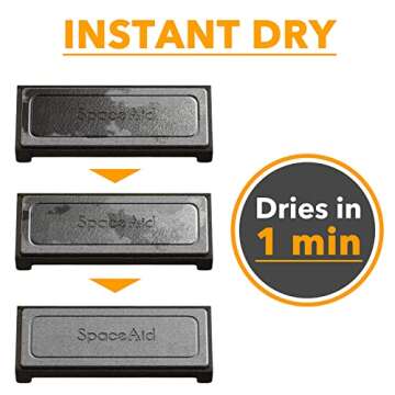 SpaceAid DryingNeat Sink Organizer, Instant Dry Sink Caddy Organizers, Kitchen Sponge Soap Holder Di...