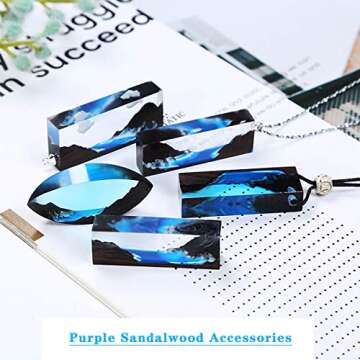 iSuperb 5 Pieces Sandalwood Crafting Kit for DIY Projects