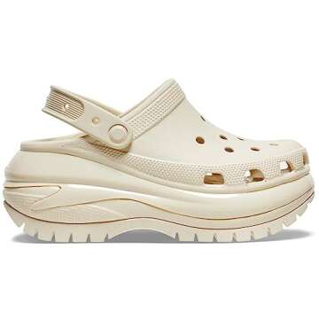 Crocs Mega Crush Clog - Unisex Clogs - Thermoplastic Upper - Adjustable Ankle-Sling - Flexible - Rub...