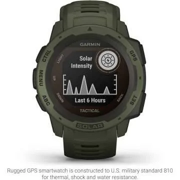 Garmin Instinct Solar Rugged Outdoor Smartwatch