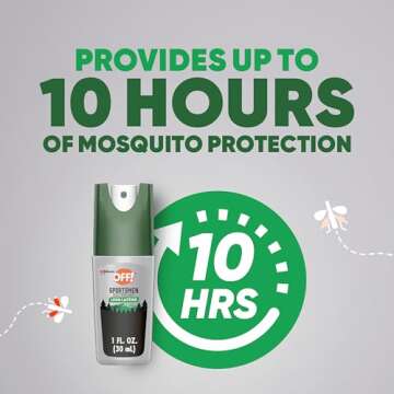 Off! Deep Woods Sportsmen Insect Repellent Spritz, Maximum Strength, Bug Spray with up to 10 Hours of Protection, 1 oz