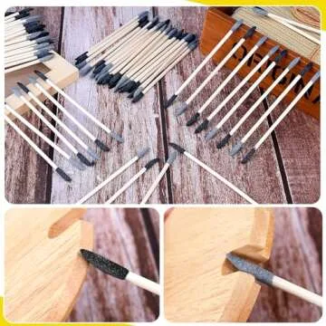 Precision 70 PCS Sanding Sticks for Woodworking and Crafts