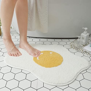 Cute Ultra Soft Bath Rug Mat, Non-Slip & Water Absorbent
