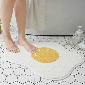 Cute Ultra Soft Bath Rug Mat, Non-Slip & Water Absorbent