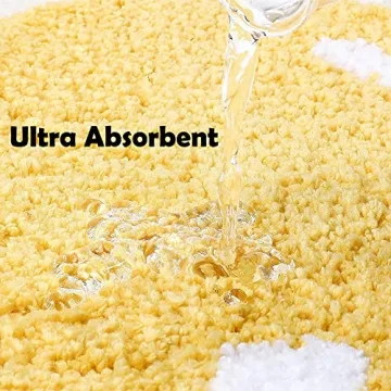 Cute Ultra Soft Bath Rug Mat, Non-Slip & Water Absorbent