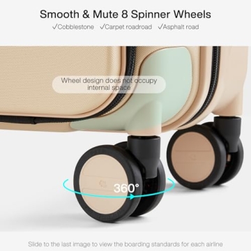 Hanke Grace 20 Inch TSA-Approved Hardshell Carry-On Luggage