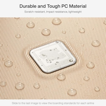 Hanke Grace 20 Inch TSA-Approved Hardshell Carry-On Luggage