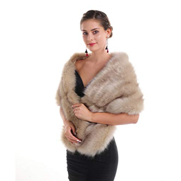 Luxurious Faux Fur Wrap for Winter Weddings & Parties