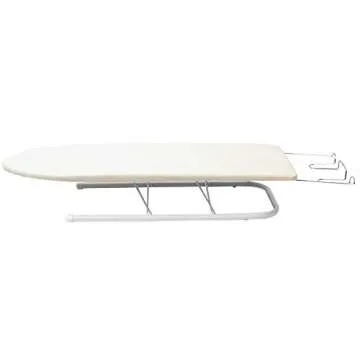 Sunbeam Home Basics Tabletop Convenient & Portable Ironing Board with Folding Legs and Iron Rest 12x32, Beige