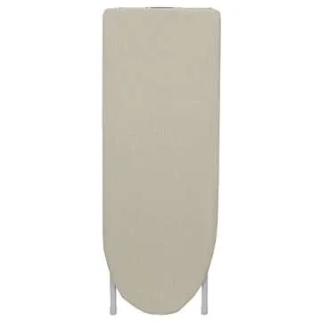 Sunbeam Home Basics Tabletop Convenient & Portable Ironing Board with Folding Legs and Iron Rest 12x32, Beige