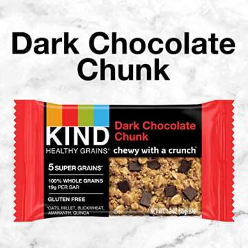 KIND Healthy Grains Bars - Delicious Dark Chocolate