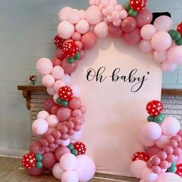120pcs Red Pink Balloon Arch Kit for Parties