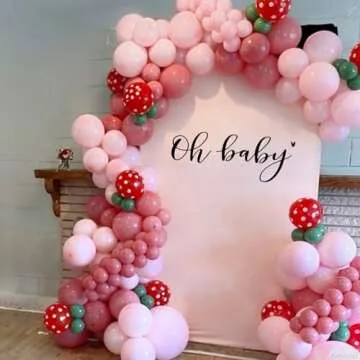 120pcs Red Pink Balloon Arch Kit for Parties