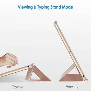 JETech Case for iPad 10.2-Inch (2021/2020/2019 Model, 9/8/7 Generation), Auto Wake/Sleep Cover (Rose Gold)