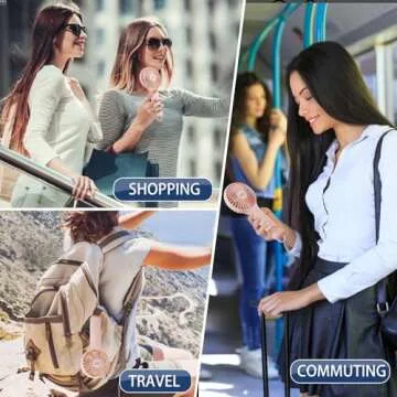 QQT Mini Handheld Fan - Portable & Rechargeable for Everyone