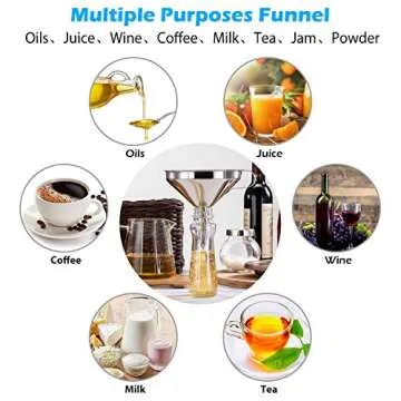 Premium Stainless Steel Funnel Set for Kitchen Efficiency