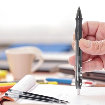 BIC Gelocity Black Gel Pens - 24 Pack, Smooth Writing